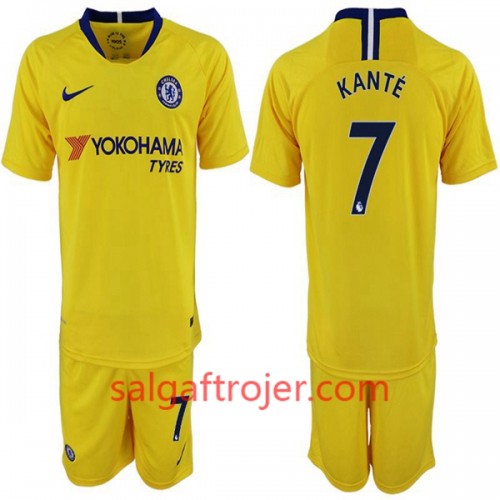 Chelsea Fodboldtrøjer Kante 7 Børn Udebanesæt 2018/19 Kort ærmer Chelsea Fodboldtrøjer Kante 7 Børn Udebanesæt 2018/19 Kort ærmer